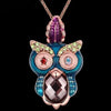 Owl Pendant Necklaces 18K Real Gold Plated Necklace For Women
